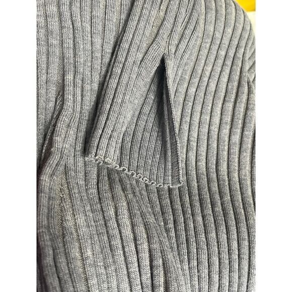Proenza Schouler Sweater Womens Medium Merino Ribbed Knit V Neck White Label New - Picture 8 of 8